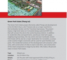Dự án Green Park Estate số 2 Trường Chinh, Q. Tân Phú, Diện tích 15.7ha